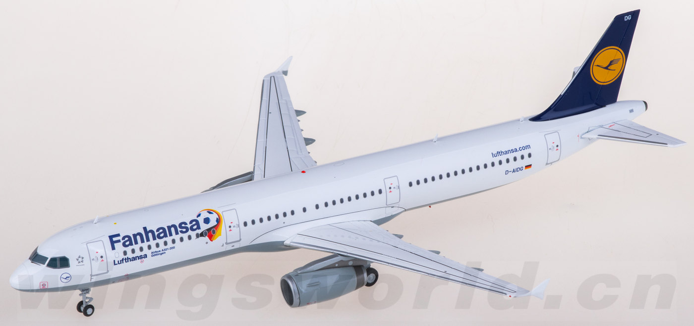 SA2033 Lufthansa Airbus A321 D-AIDG JC Wings 1:200 -飞机模型世界