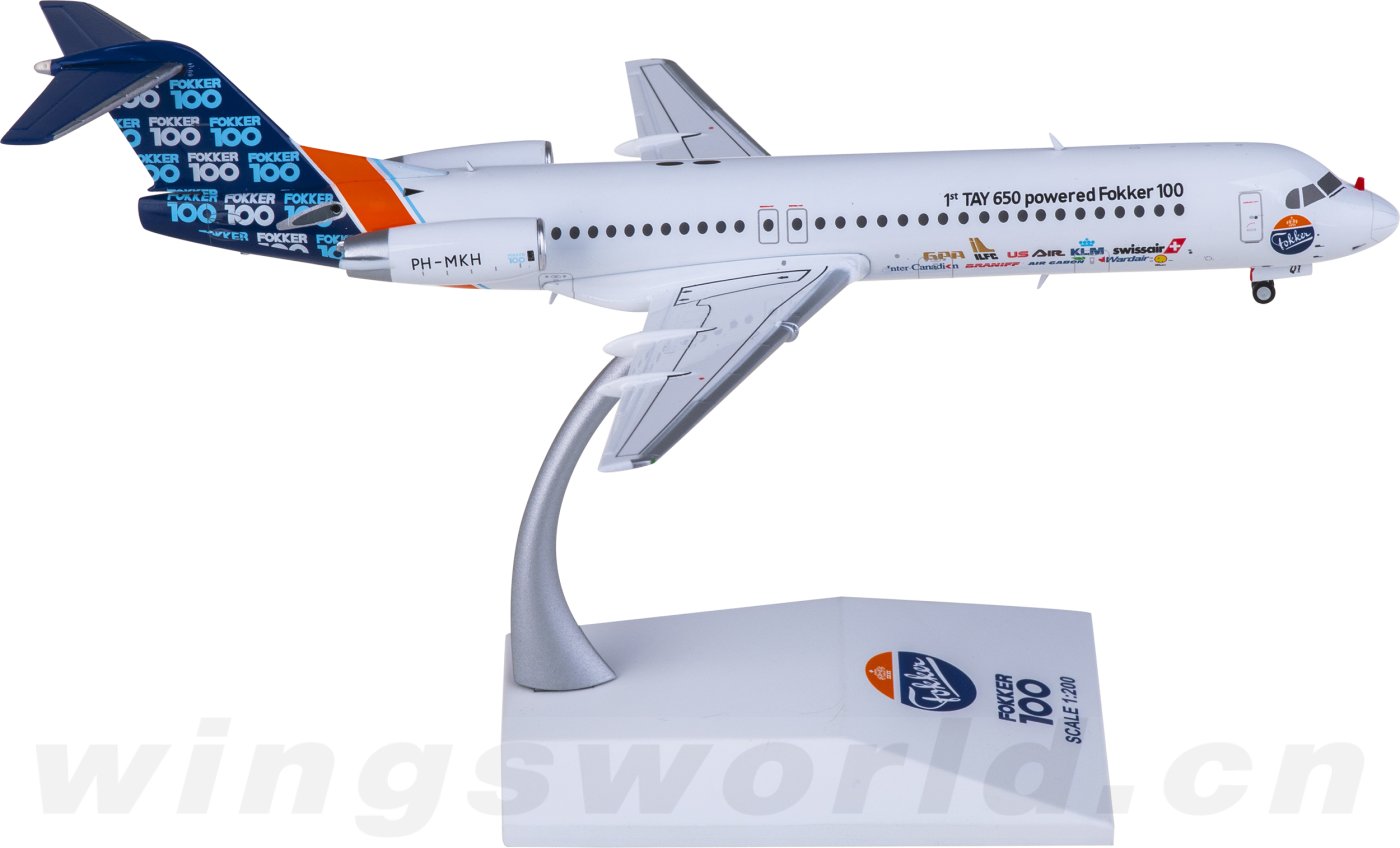 Slovakia Government Fokker 100 OM-BYB 1/200 scale desk model