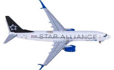 Geminijets 1:400 United Airlines 美国联合航空 Boeing 737-800W N76516 星空联盟