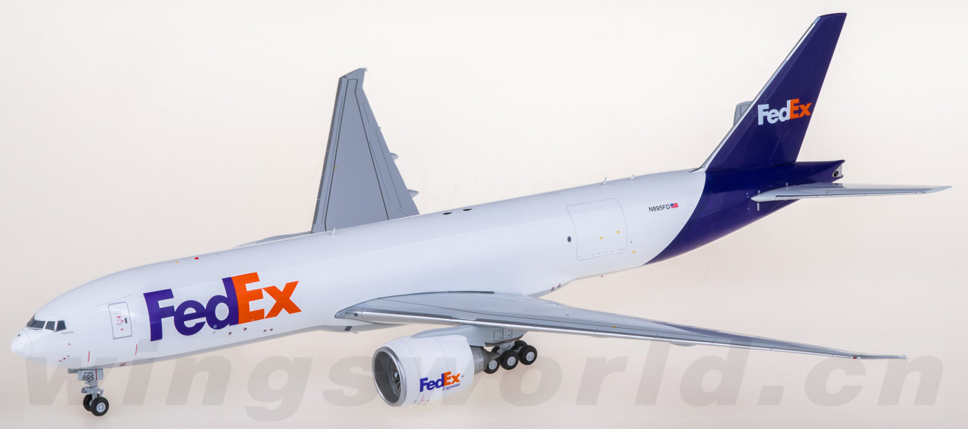G2FDX1376 FedEx Boeing 777-200LRF N895FD Geminijets 1:200 -飞机