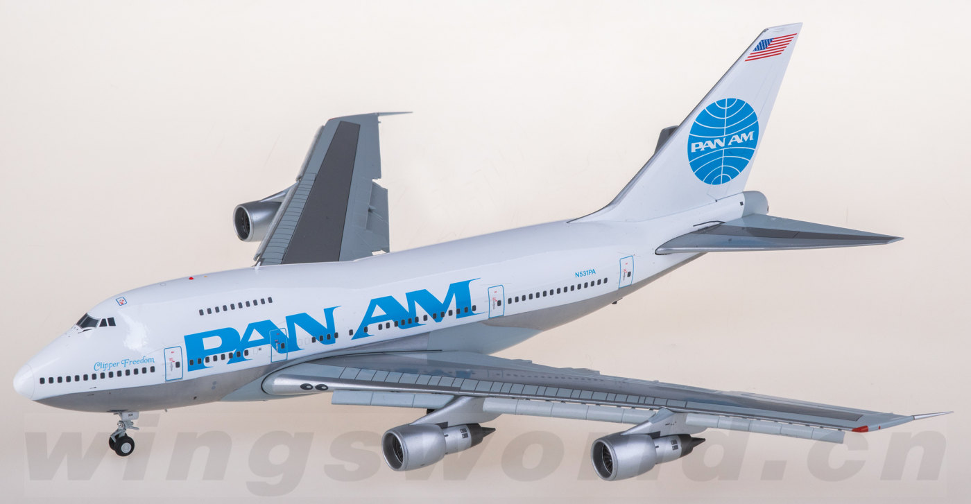 G2PAA1164F Pan Am Boeing 747SP N531PA Flaps Down Geminijets 1:200