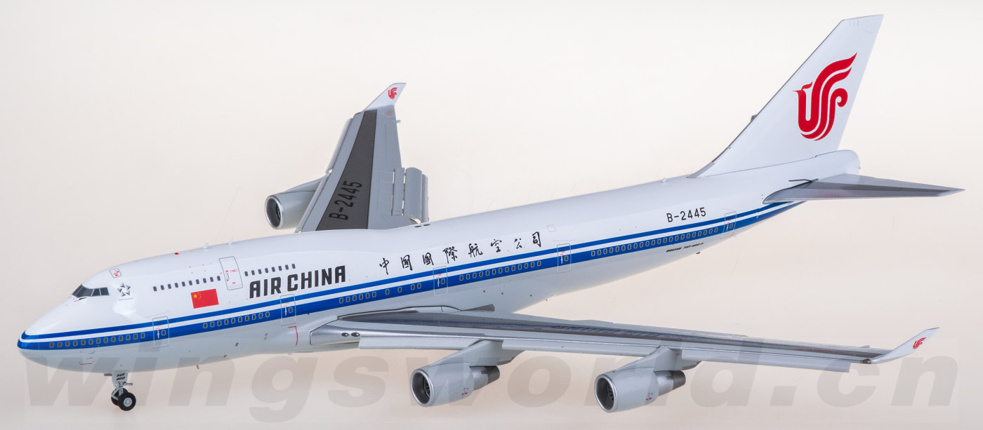 LH2529A Air China 中国国际航空Boeing 747-400 B-2445 襟翼放下