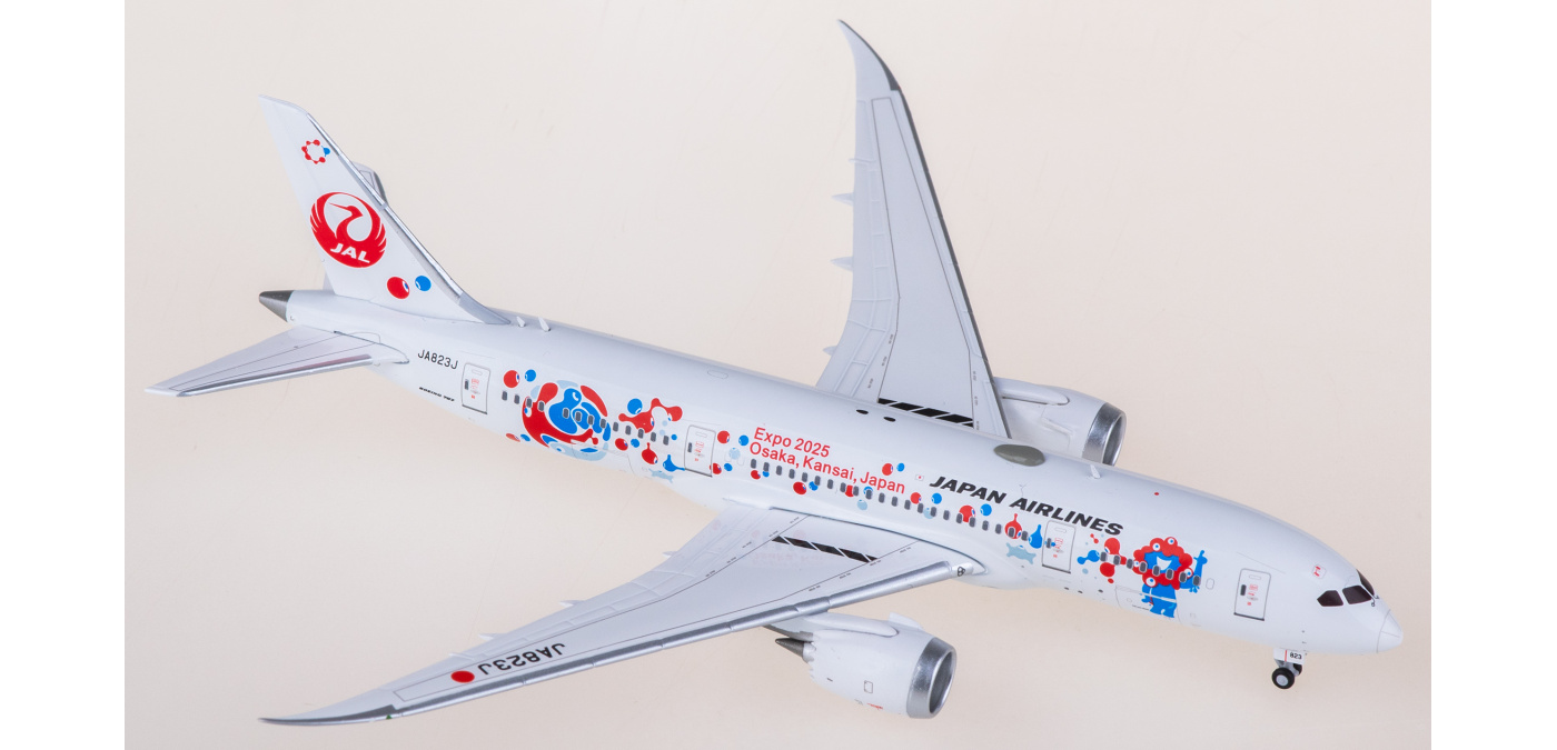 Aviation B787-8 JA823J 日本航空 JAL 1:400 Japan Airlines (JAL) 787-8 Dreamliner JA823J (Expo 2025