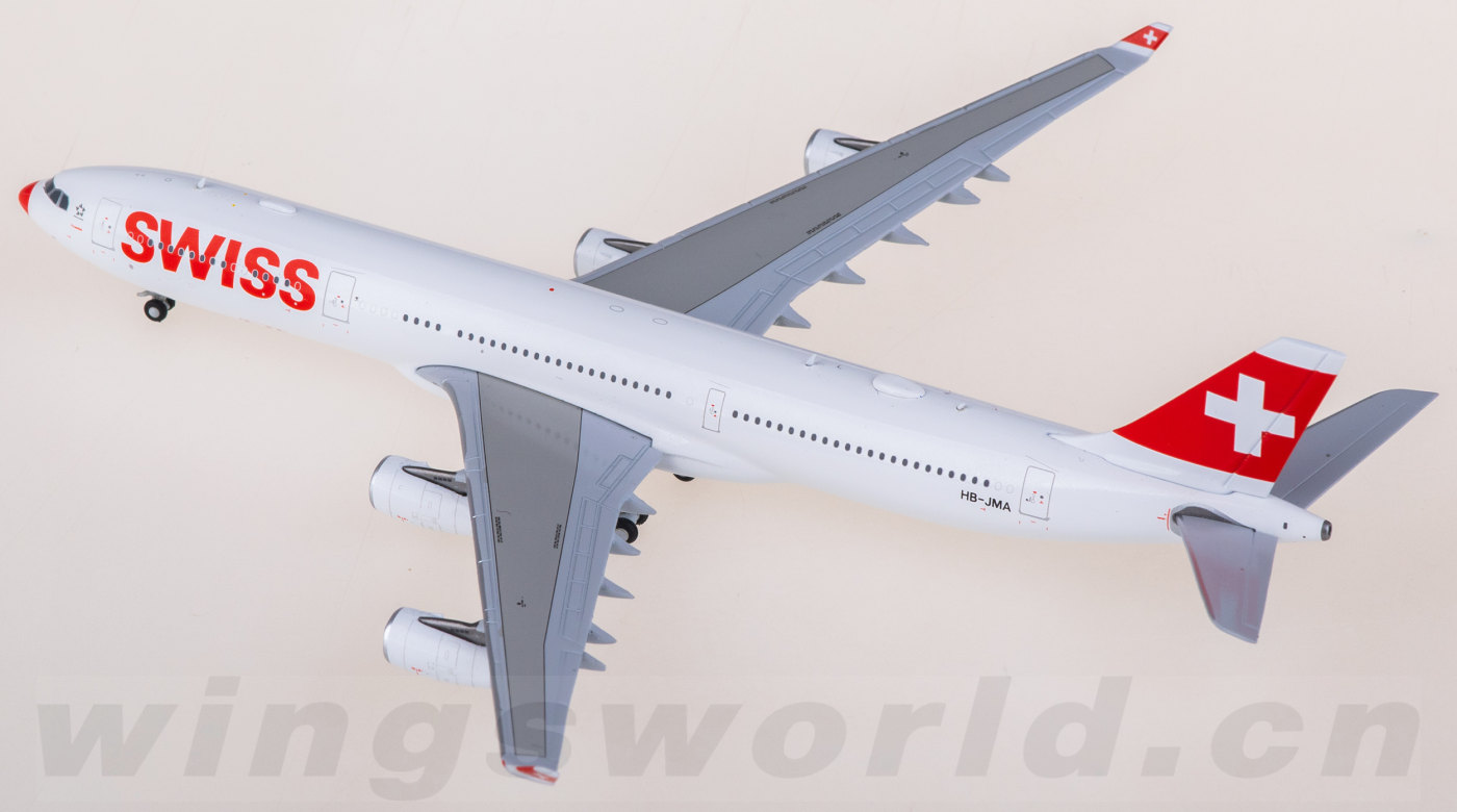 XX40203 Swiss 瑞士国际航空Airbus A340-300 HB-JMA JC Wings 1