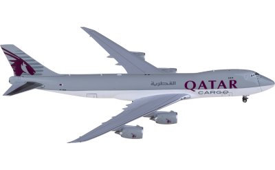 JC Wings 1:400 Qatar Boeing 747-8F A7-BGA