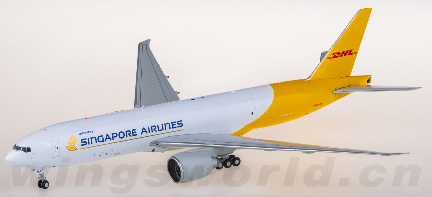 SA2021 DHL 敦豪Boeing 777-200LRF 9V-DHA JC Wings 1:200 -飞机