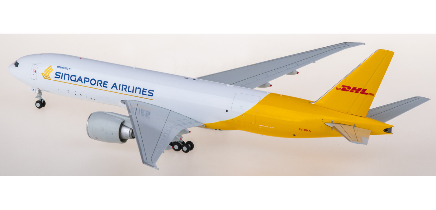 SA2021 DHL 敦豪Boeing 777-200LRF 9V-DHA JC Wings 1:200 -飞机