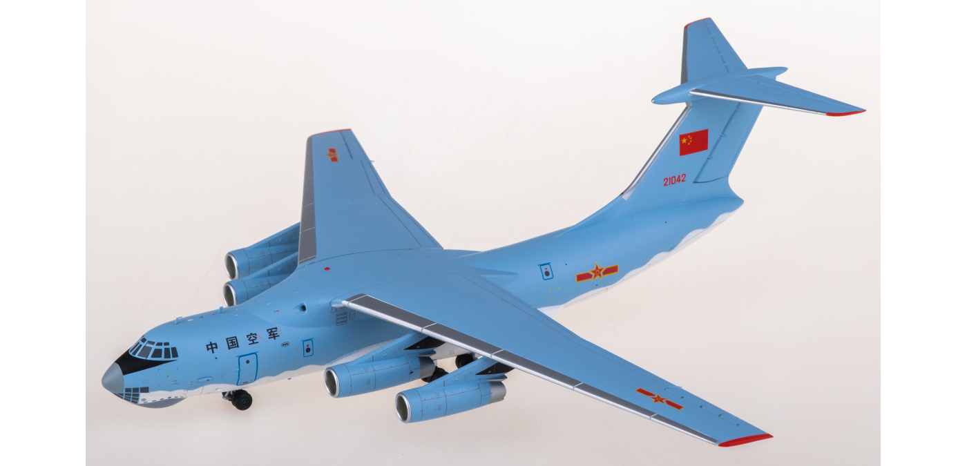 SQ Wings 1:200 IL-76 中国空軍 21043 1:200 SQ Wings PLAAF Ilyushin IL-76 21043 Diecast Aircraft