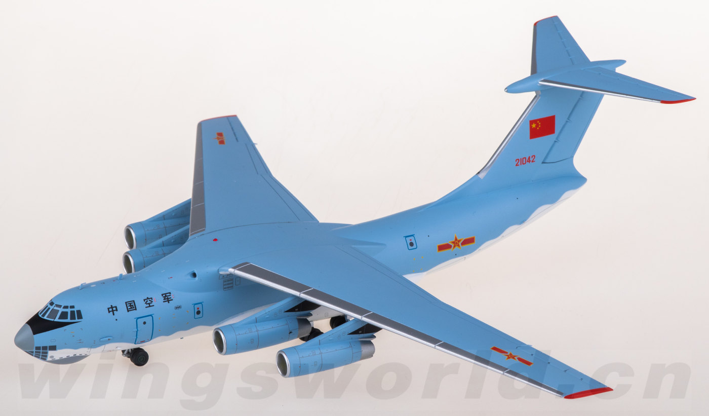 L2090 PLAAF 中国空军Ilyushin Il-76 21042 SQ Wings 1:200