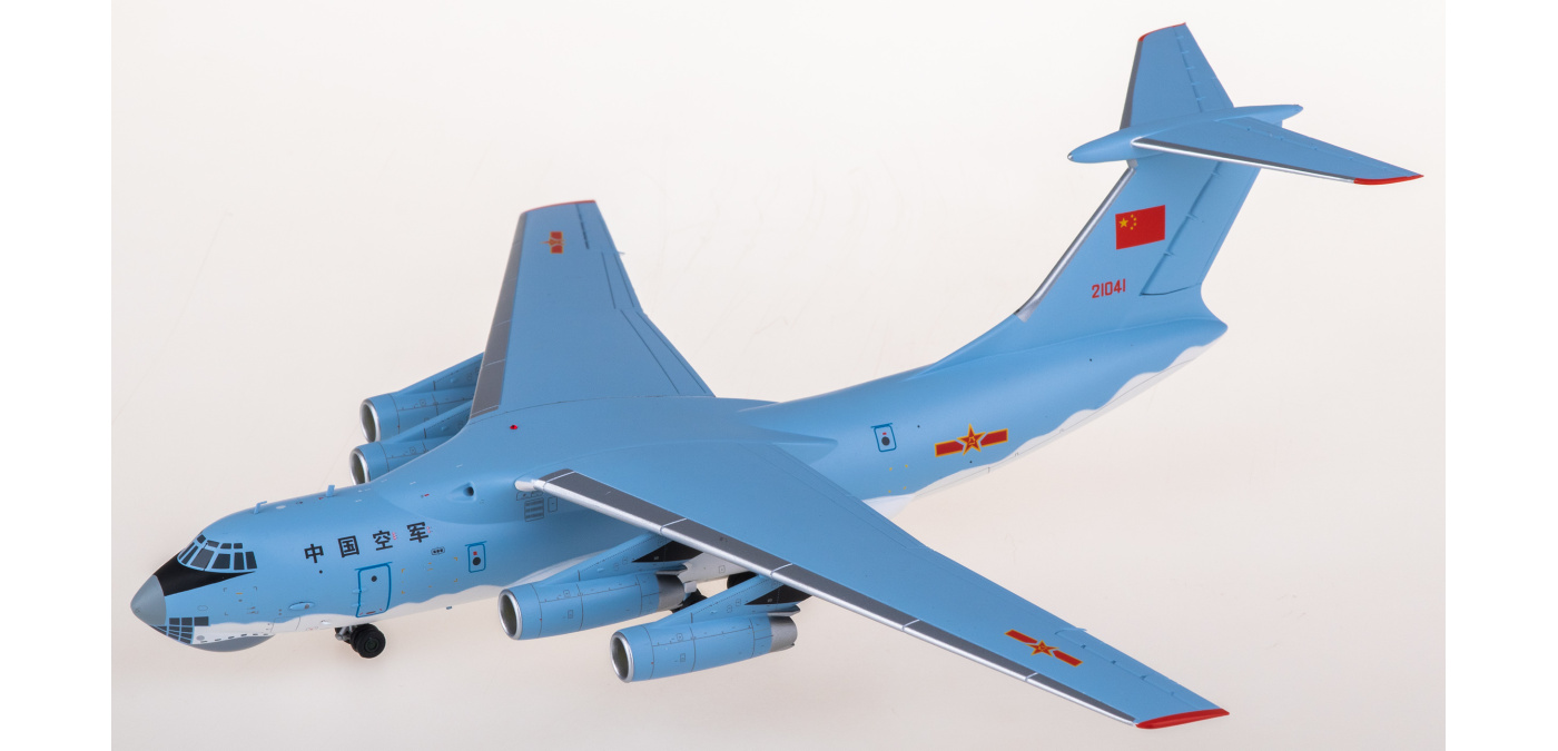 SQ Wings 1:200 IL-76 中国空軍 21043 1:200 SQ Wings PLAAF Ilyushin IL-76 21043 Diecast Aircraft