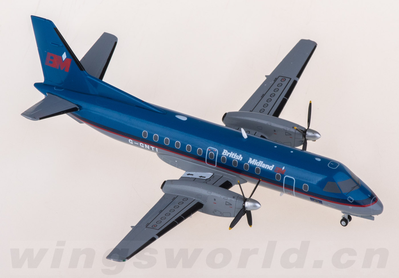 XX20474 BMI 英伦航空Saab 340B G-GNTI JC Wings 1:200 -飞机模型世界