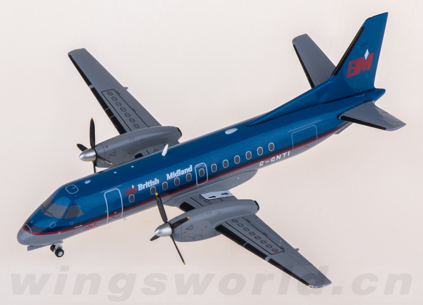 XX20474 BMI 英伦航空Saab 340B G-GNTI JC Wings 1:200 -飞机模型世界