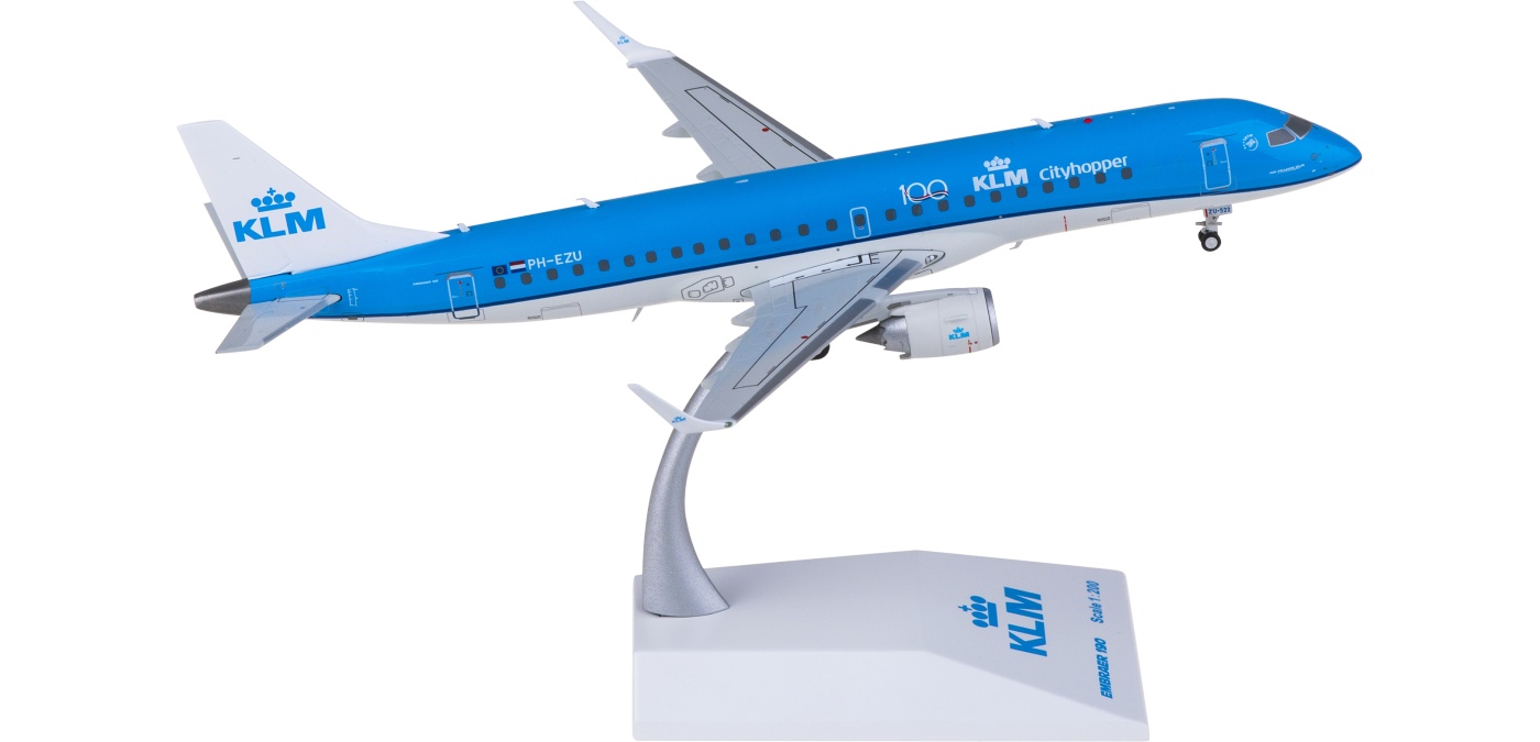 XX20424 KLM 荷兰皇家航空Embraer ERJ-190STD PH-EZU JC Wings 1:200
