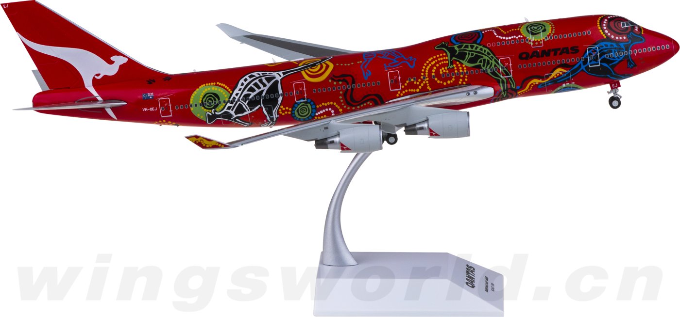 航空機・ヘリコプター JC Wings 1:200 QANTAS B747-400 VH-OEJ JC Wings Qantas Boeing 747-400 