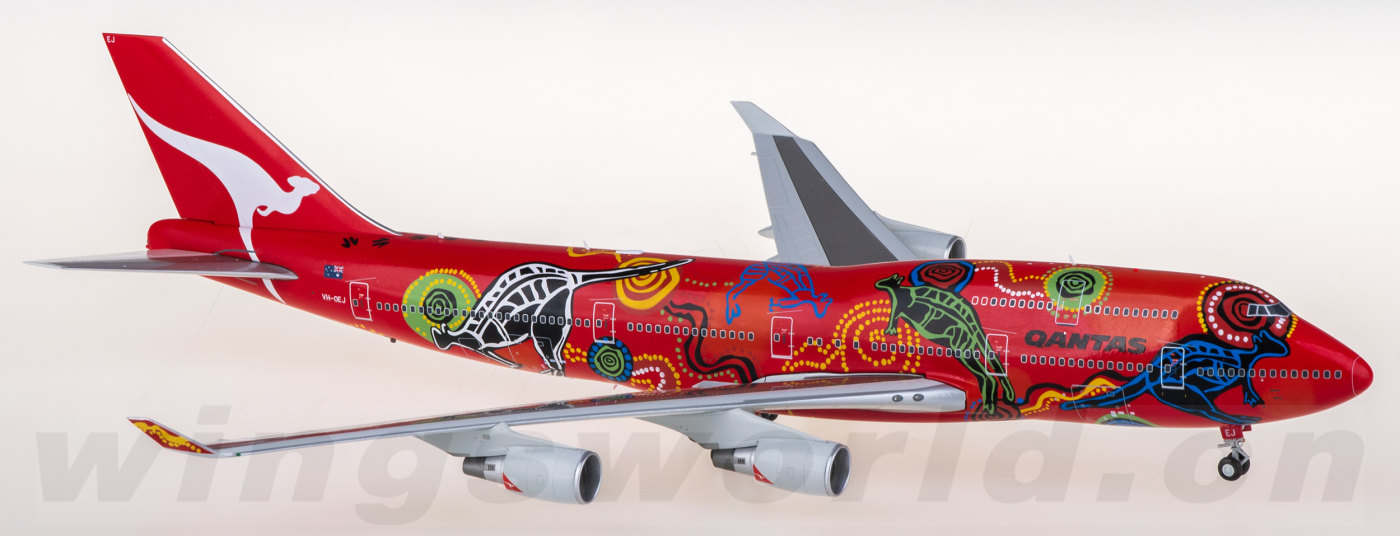 XX20377 Qantas 澳洲航空Boeing 747-400 VH-OEJ JC Wings 1:200
