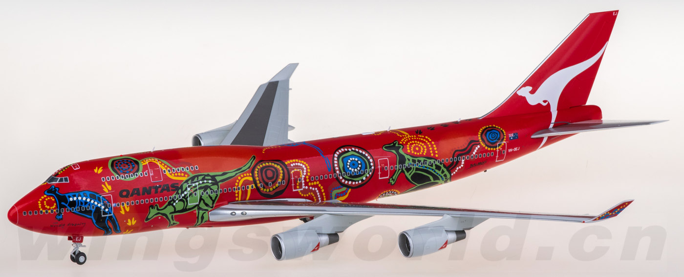 XX20377 Qantas 澳洲航空Boeing 747-400 VH-OEJ JC Wings 1:200