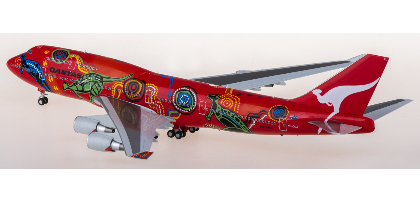 航空機・ヘリコプター JC Wings 1:200 QANTAS B747-400 VH-OEJ JC WINGS 1/200 (ダイキャスト製) 747-400 カンタス航空 