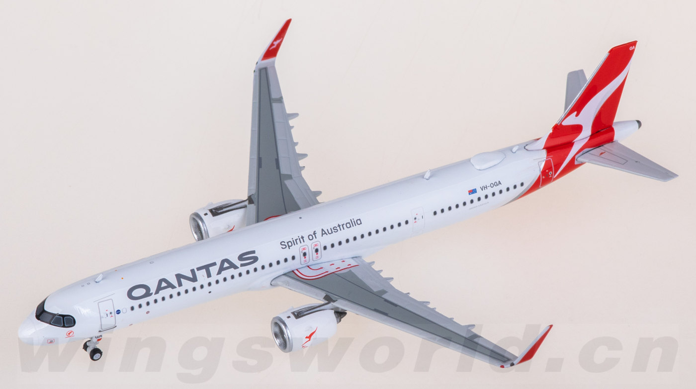 PH11976 Qantas Airbus A321neo VH-OGA Phoenix 1:400 -飞机模型世界
