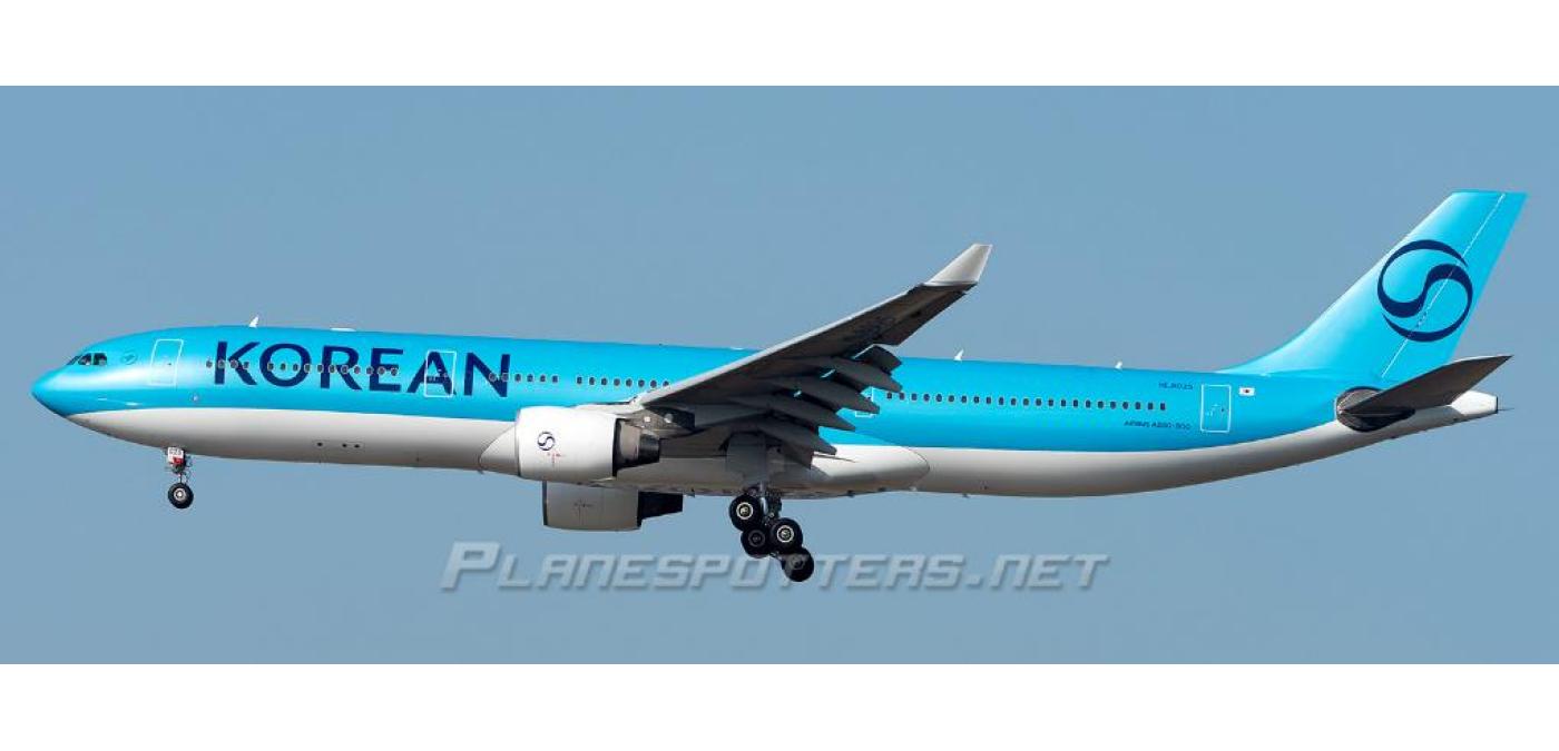 SA4100 Korean Air 大韩航空Airbus A330-300 HL8025 JC Wings 1