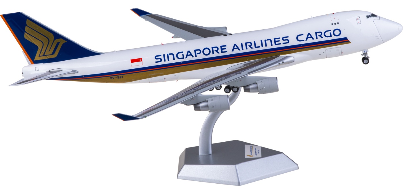 SQ Wings 1:200 シンガポール航空 B747-400F 9V-SFI 1:200 SQ Wings Singapore Airlines Cargo B747-400F 9V-SFI