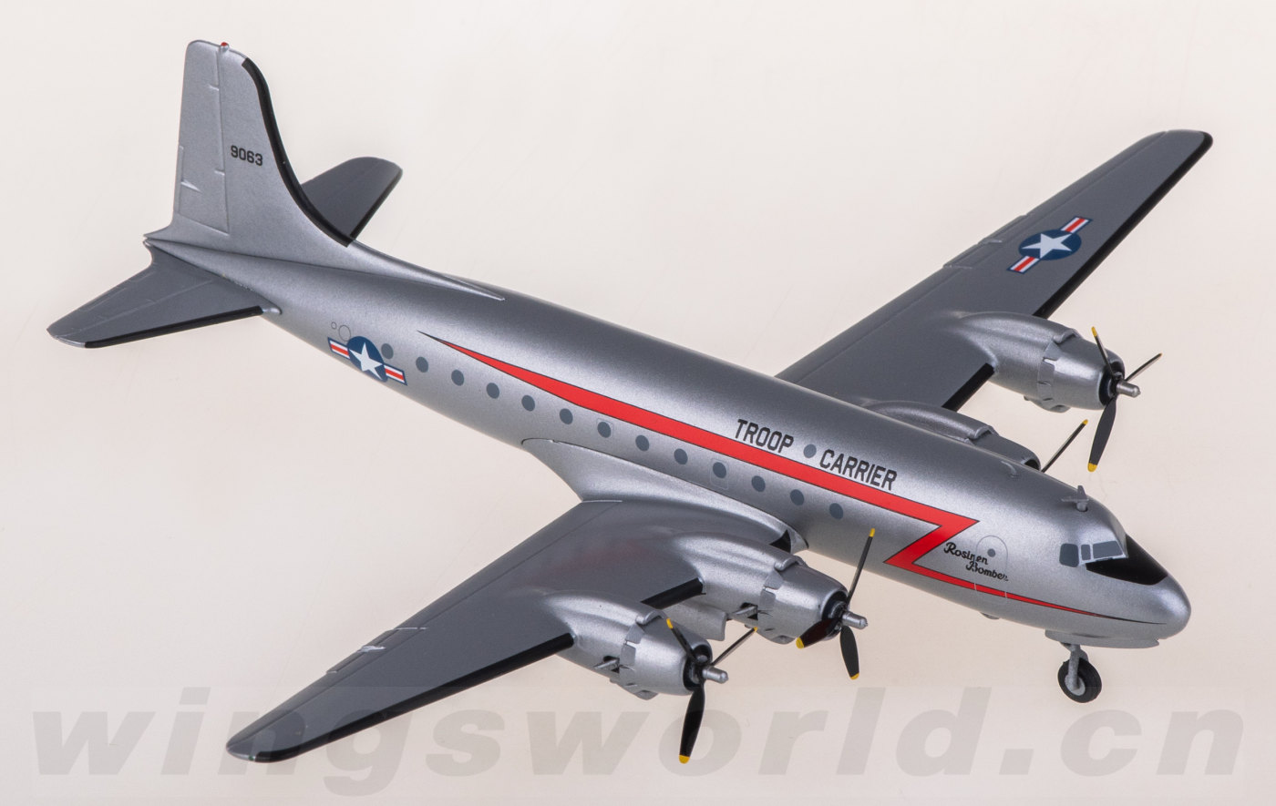 573177 USAF 美国空军Douglas DC-4 C-54 Skymaster 44-9063 Herpa 1