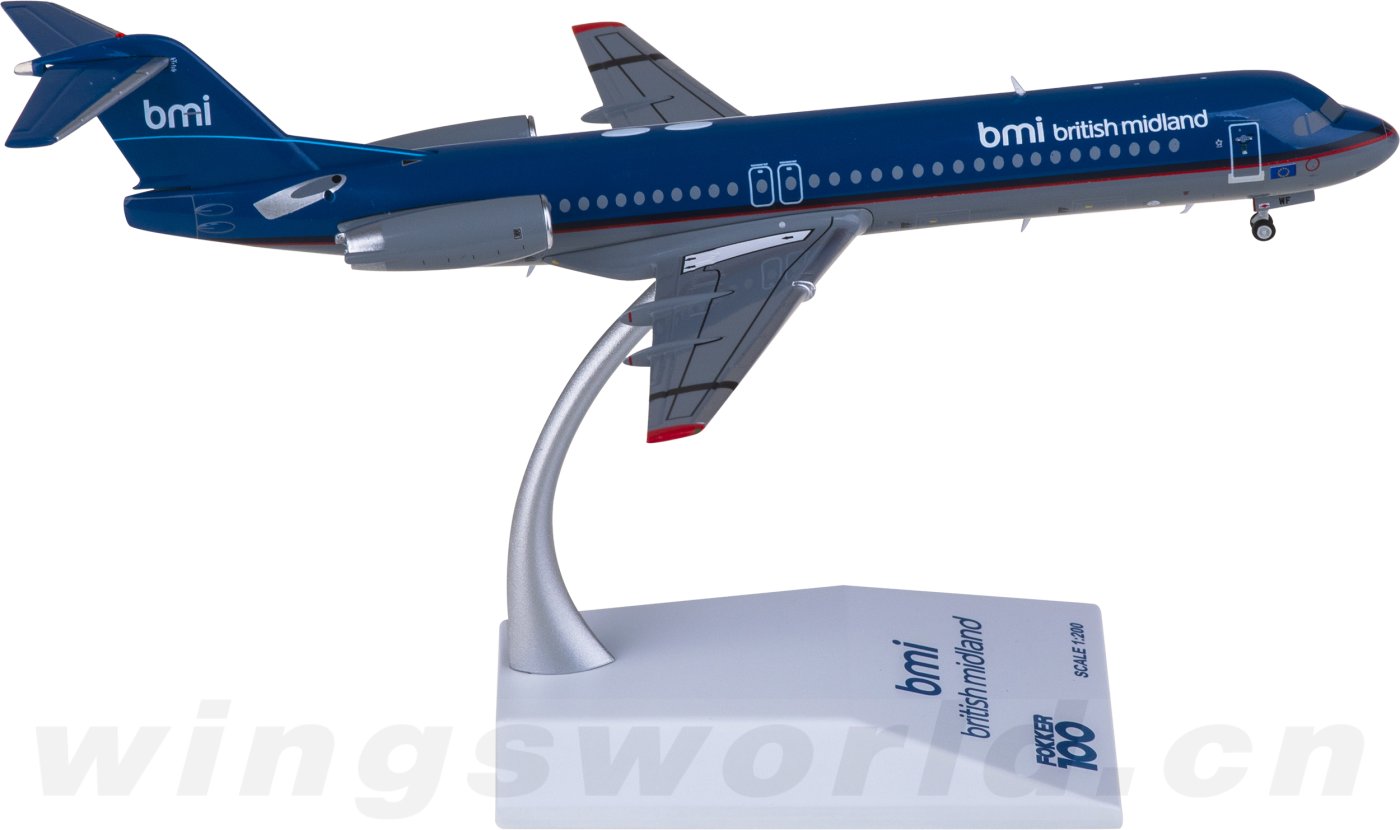 Slovakia Government Fokker 100 OM-BYB 1/200 scale desk model