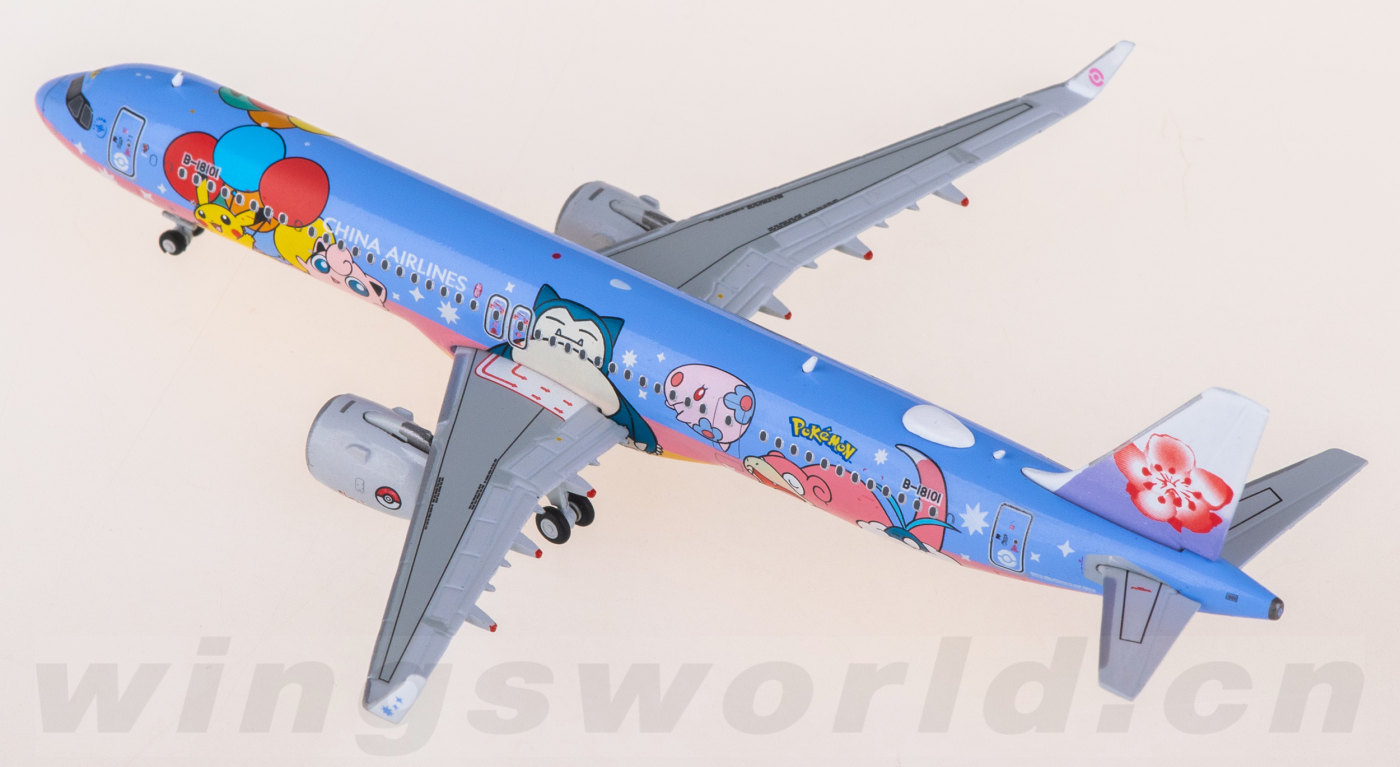 JC Wings 中華航空 CAL 1:400 A321neo B-18101 1:400 JC Wings China Airlines Airbus A321neo Diecast Models