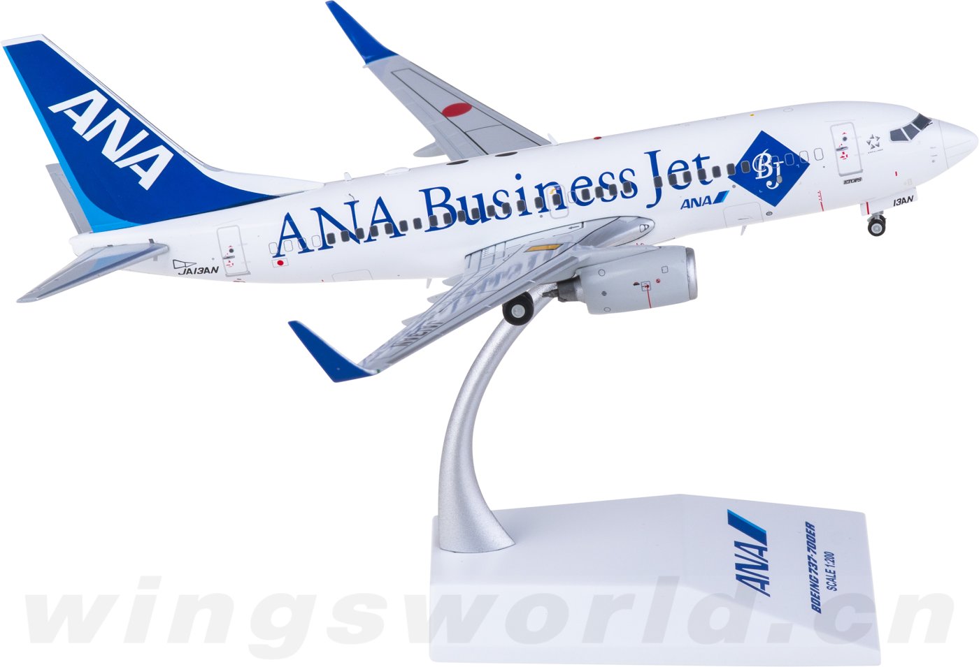 EW2737004 ANA 全日空Boeing 737-700ER JA13AN JC Wings 1:200 -飞机