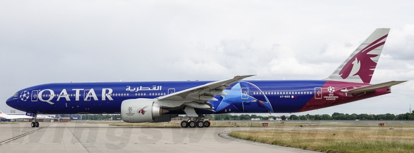 Qatar Airways Boeing 777-300ER モデル XX40774 Qatar Airways Boeing 777-300ER A7-BED JC Wings 1:400 -飞机