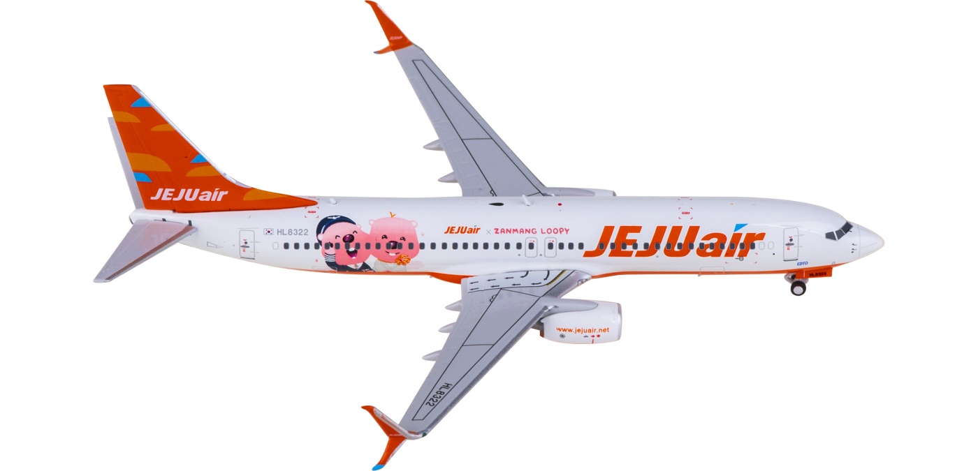 HA7380018 Jeju Air Boeing 737-800 HL8322 AeroPolaris 1:400 -飞机
