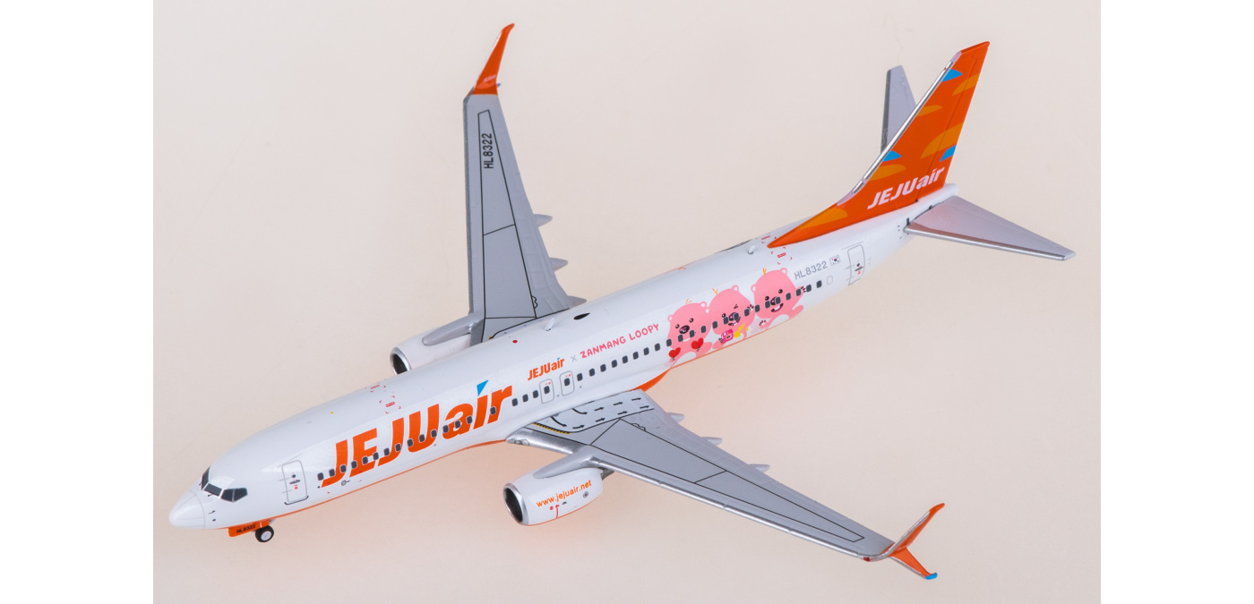 HA7380018 Jeju Air 济州航空Boeing 737-800 HL8322 AeroPolaris 1:400