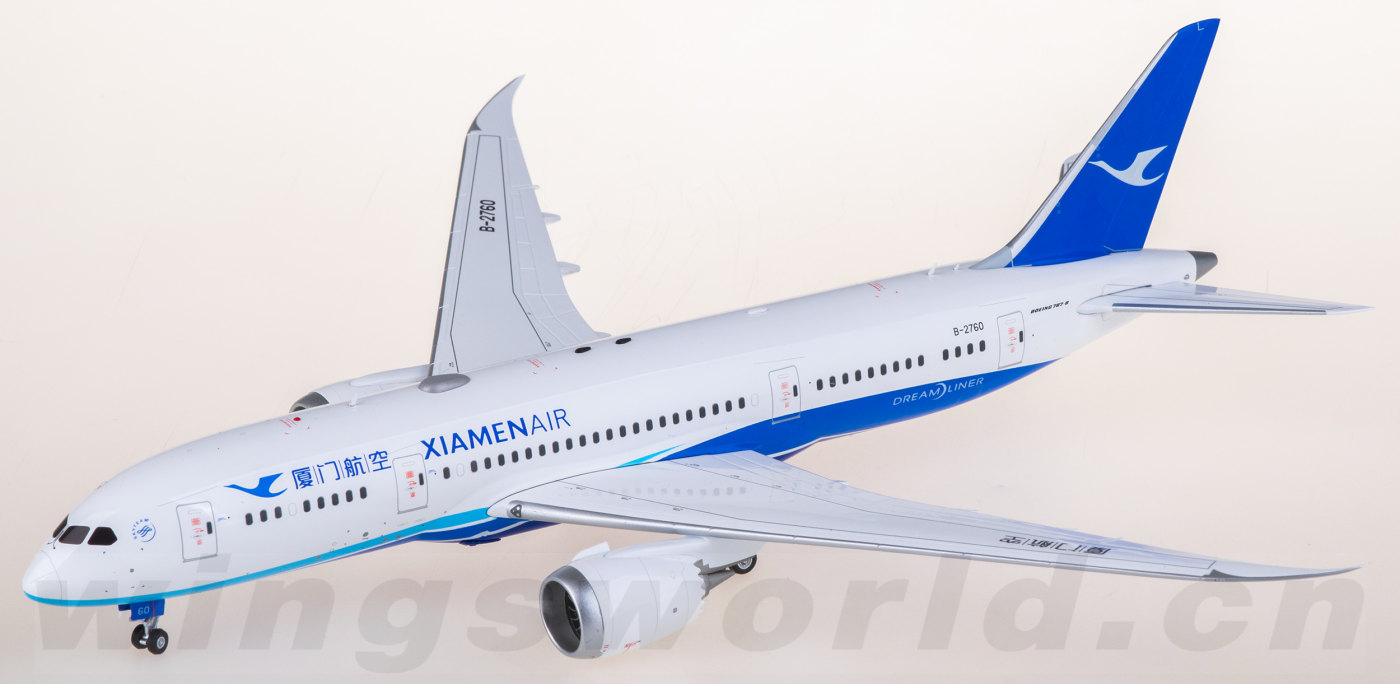 廈門航空 XIAMEN AIR 787-8  1/200 模型 SQ Wings L2032 Boeing 787-8 Dreamliner Xiamen Airlines B-2760