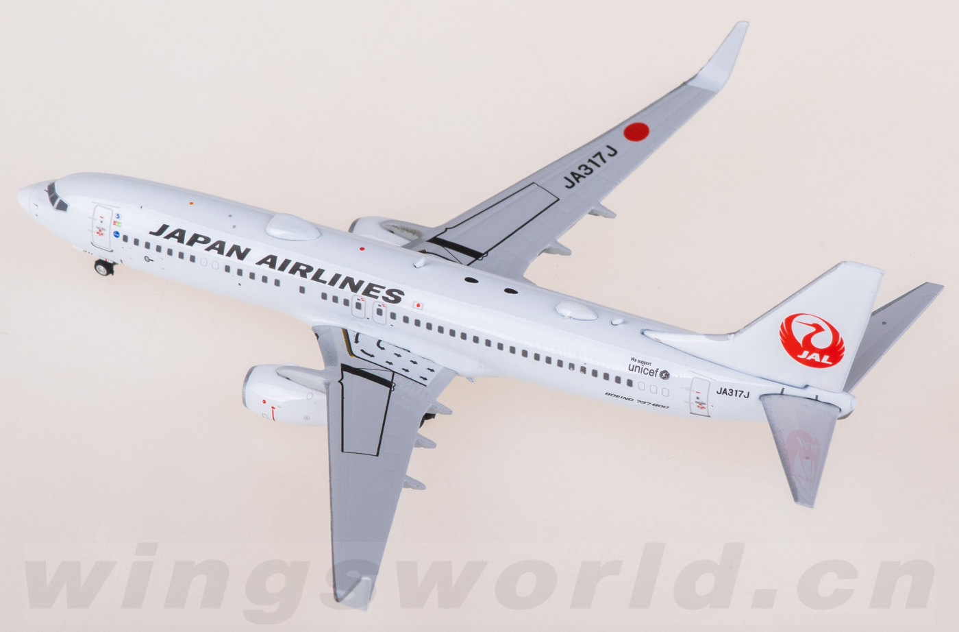 【通常塗装】JAL 日本航空 737-800 JA317J ph 1/400 Phoenix-models 04643 Boeing 737-800 JAL Japan Airlines JA317J