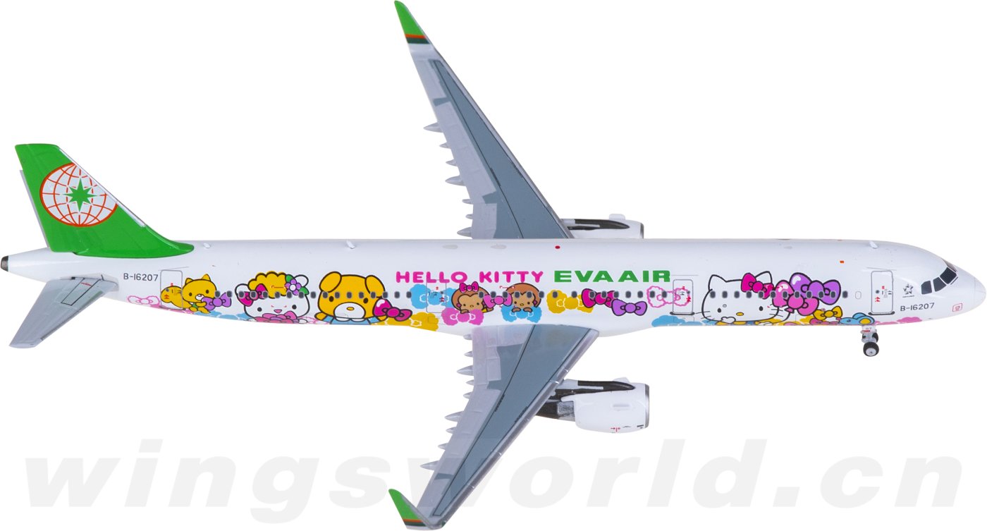 航空機・ヘリコプター NG Models 1/400 EVA Air A321-200 B-16217 1:400 NGmodels EVA Air Airbus A321B-16217 Passenger Airplane