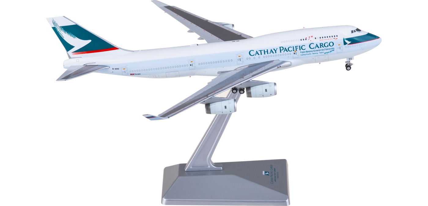 CW25013 Cathay Pacific Boeing 747-400BCF B-HOU CW model 1:400