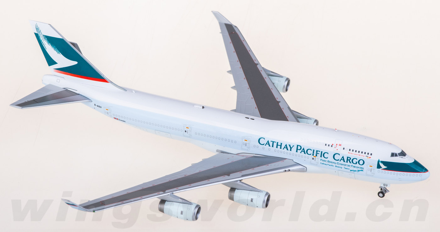 CW25013 Cathay Pacific Boeing 747-400BCF B-HOU CW model 1:400