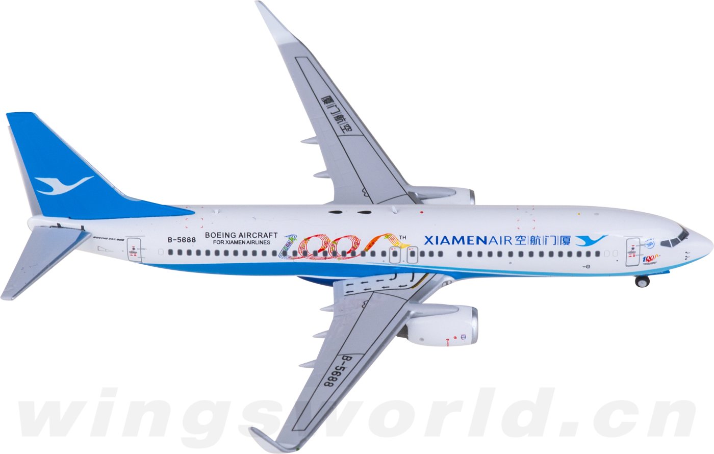 C0038 XiamenAir 厦门航空 Boeing 737-800 B-5688 C Model 1:400 -飞机