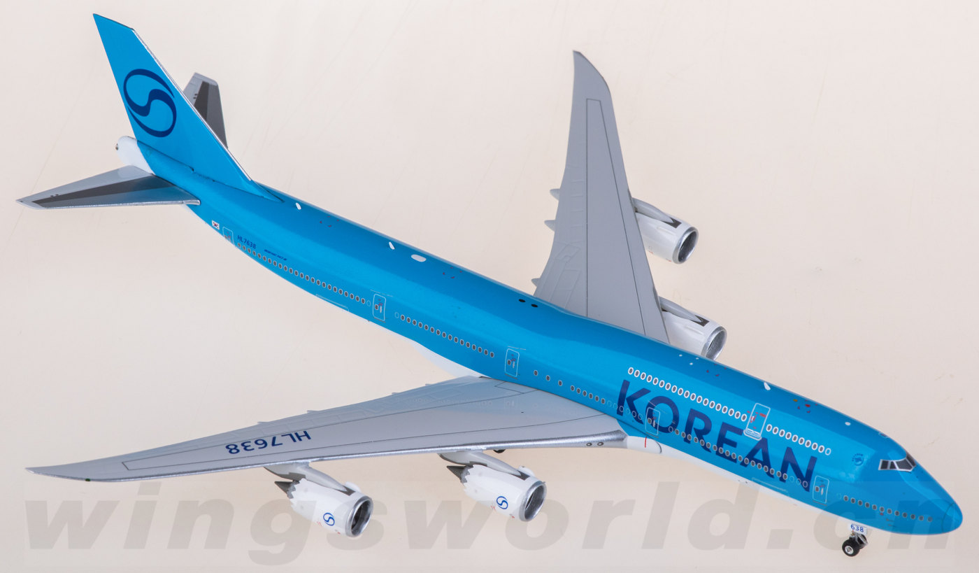 HX Models 1:400 大韓航空 B747-8i HL7638 PH04648 Korean Air 大韩航空Boeing 747-8i HL7638 Phoenix 1