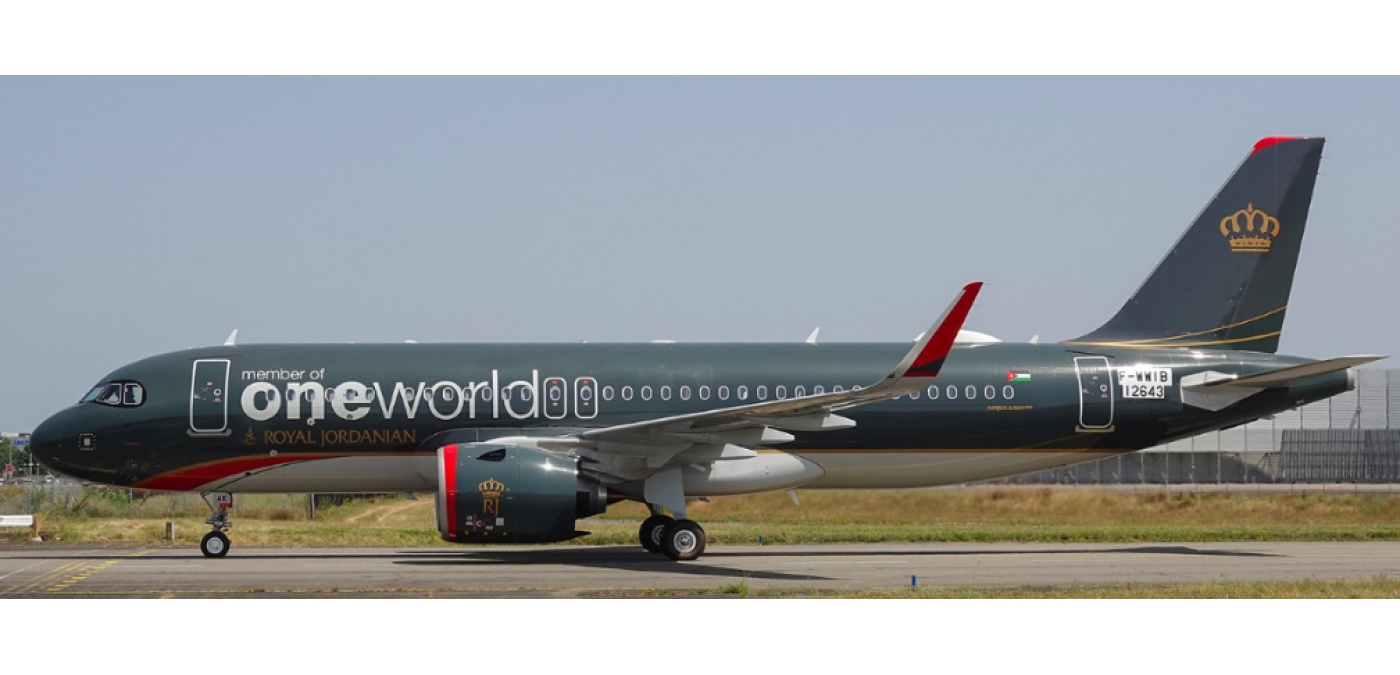 XX40783 Royal Jordanian Airlines Airbus A320neo JY-RAK Oneworld JC