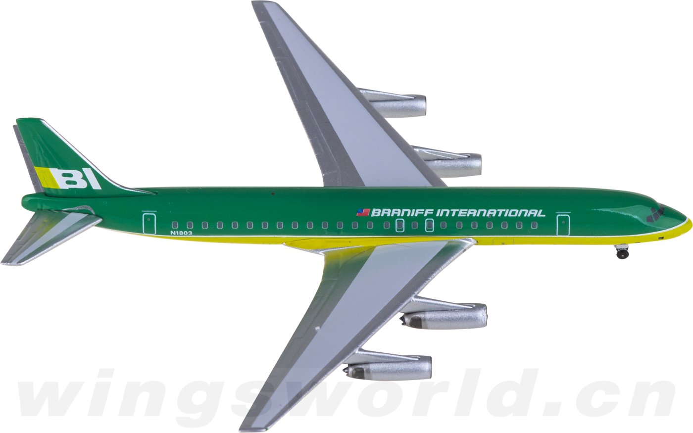 航空機・ヘリコプター AeroClassics 1/400 Braniff Int DC-8 BLU Overseas National Airways ONA Douglas DC-8-63 Reg# N868F