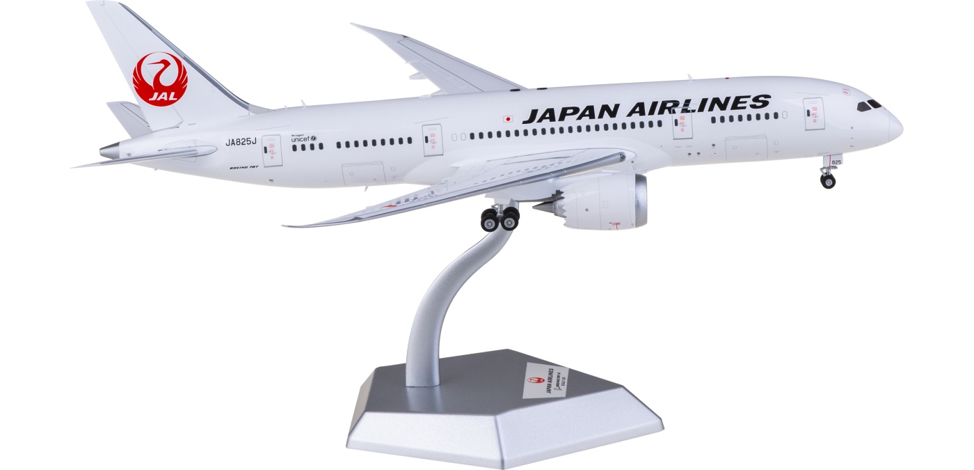 SQ Wings 1:200 JAL 日本航空 B787-8 JA828J L2027 Japan Airlines 日本航空Boeing 787-8 JA825J SQ Wings 1