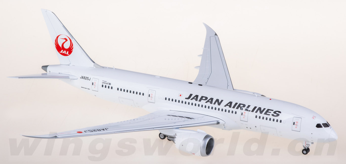 SQ Wings 日本航空 JAL 1:200 B787-8 JA822J JCWings 1:400 and 1:200 Die cast Model Airliners ezToys