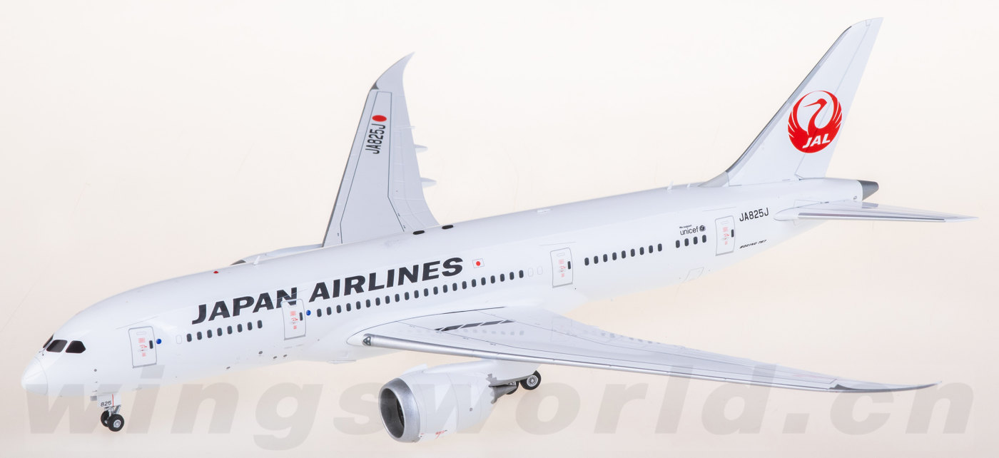 L2027 Japan Airlines Boeing 787-8 JA825J SQ Wings 1:200 -飞机模型世界
