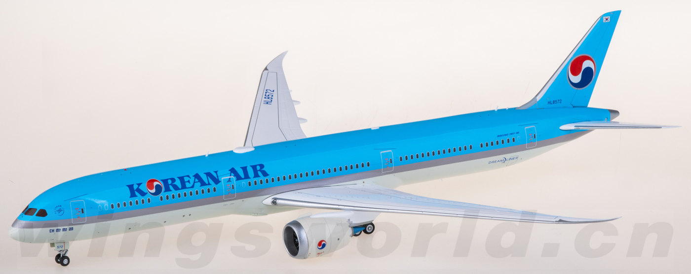 L2140 Korean Air Boeing 787-10 HL8572 SQ Wings 1:200 -飞机模型世界