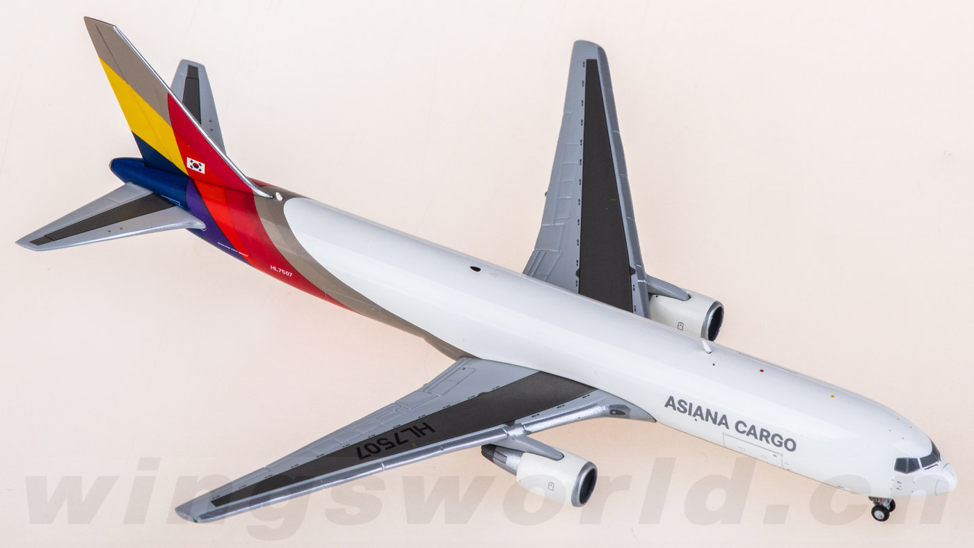 XX40687 Asiana Boeing 767-300F HL7507 JC Wings 1:400 -飞机模型世界