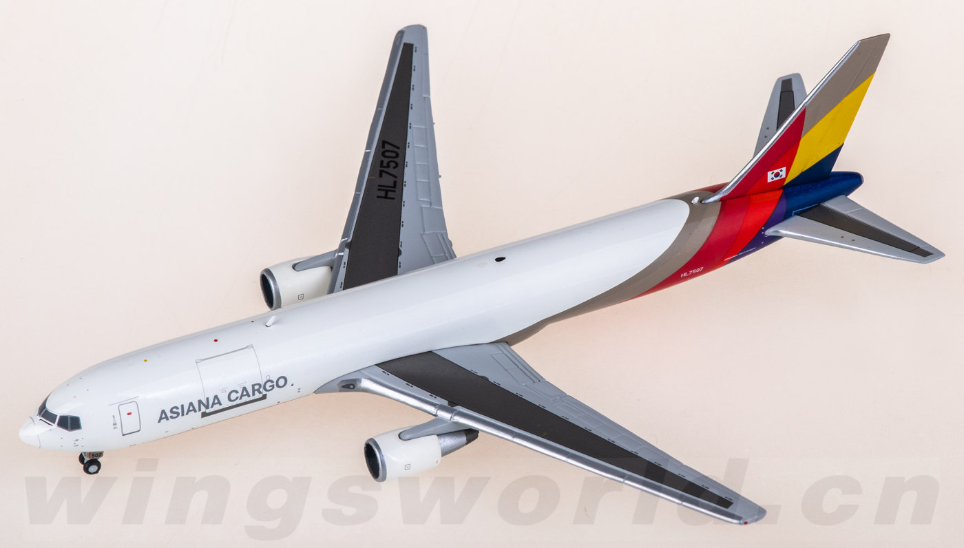 XX40687 Asiana 韩亚航空Boeing 767-300F HL7507 JC Wings 1:400 -飞机