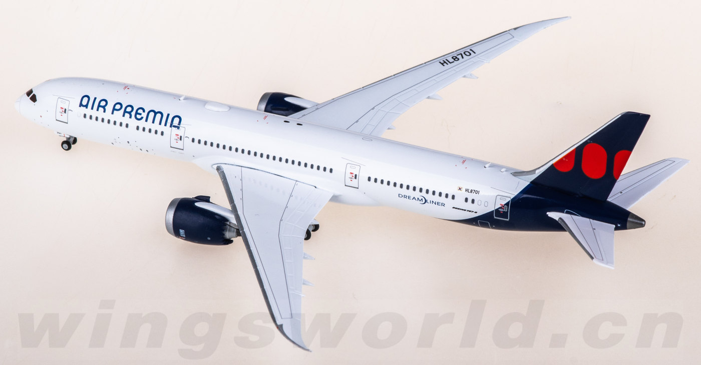 AIR PREMIA 787-9 エアプレミア 韓国LCC 1:400 jc SA4085 Air Premia Boeing 787-9 Dreamliner HL8701 JC Wings 1:400