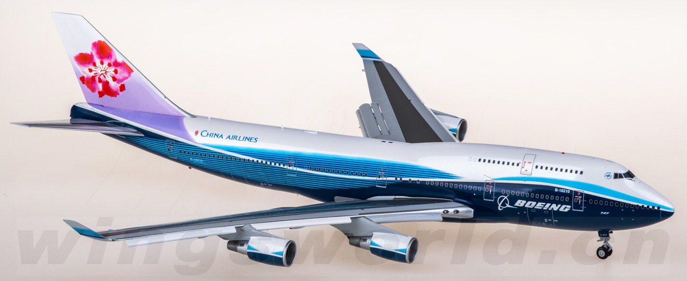 XX20094A China Airlines 中华航空Boeing 747-400 B-18210 襟翼放下版