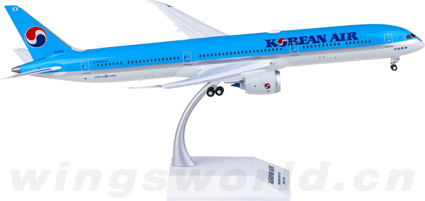 SQ Wings 1:200 大韓航空 787-10 HL8515 SQ Wings 1:200 Korean Air Boeing B787-10 Diecast Aircraft