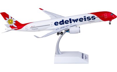 JC Wings 1:200 Edelweiss Air 雪绒花航空 Airbus A350-900XWB HB-IHC 襟翼放下版